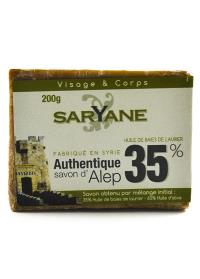 Saryane Mydło z Aleppo 35% oleju laurowego 200g. Producent: Saryane. Dobreksiazki.pl Zdjęcie produktu Saryane Mydło z Aleppo 35% oleju laurowego 200g