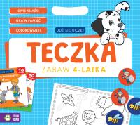 TECZKA ZABAW 4-LATKA JUŻ SIĘ UCZĘ. Autor: Opracowanie zbiorowe. Dobreksiazki.pl Okładka książki TECZKA ZABAW 4-LATKA JUŻ SIĘ UCZĘ