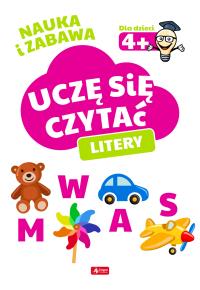 UCZĘ SIĘ CZYTAĆ LITERY. Autor: Opracowanie zbiorowe. Dobreksiazki.pl Okładka książki UCZĘ SIĘ CZYTAĆ LITERY