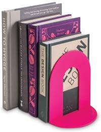 Book End Podpórka pod książki różowa. Wydawca: IF. Dobreksiazki.pl Opakowanie Book End Podpórka pod książki różowa