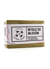 Cztery Szpaki Mydło do włosów z olejem rycynowym 110g. Producent: Cztery Szpaki. Dobreksiazki.pl Zdjęcie produktu Cztery Szpaki Mydło do włosów z olejem rycynowym 110g