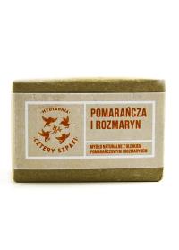Cztery Szpaki Mydło pomarańcza i rozmaryn 110g. Producent: Cztery Szpaki. Dobreksiazki.pl Zdjęcie produktu Cztery Szpaki Mydło pomarańcza i rozmaryn 110g