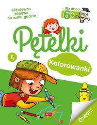 Pętelki. Kolorowanki. Autor: Opracowanie zbiorowe. Dobreksiazki.pl Okładka książki Pętelki. Kolorowanki