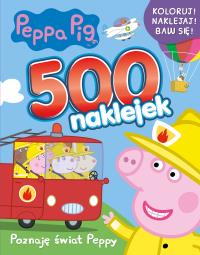 Świnka Peppa. 500 naklejek. Poznaję świat Peppy. Autor: Opracowanie zbiorowe. Dobreksiazki.pl Okładka książki Świnka Peppa. 500 naklejek. Poznaję świat Peppy