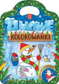 ZIMOWE KOLOROWANKI. Autor: Opracowanie zbiorowe. Dobreksiazki.pl Okładka książki ZIMOWE KOLOROWANKI