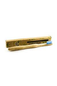 Ecobamboo ZeroWaste Szczoteczka do zębów medium niebieska. Producent: Ecobamboo. Dobreksiazki.pl Zdjęcie produktu Ecobamboo ZeroWaste Szczoteczka do zębów medium niebieska