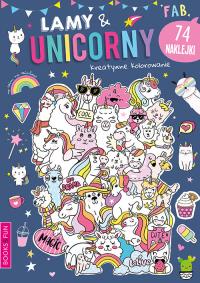 Kreatywne kolorowanie Lama and Unicorny. Autor: Opracowanie zbiorowe. Dobreksiazki.pl Okładka książki Kreatywne kolorowanie Lama and Unicorny