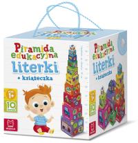 PIRAMIDA EDUKACYJNA LITERKI + KSIĄŻECZKA. Autor: Opracowanie zbiorowe. Dobreksiazki.pl Okładka książki PIRAMIDA EDUKACYJNA LITERKI + KSIĄŻECZKA