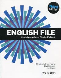 English File 3E Pre-Intermediate SB OXFORD. Autor: Clive Oxenden; Christina Latham-Koenig. Dobreksiazki.pl Okładka książki English File 3E Pre-Intermediate SB OXFORD