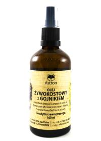Astron Olej żywokostowy z gojnikiem 100ml. Producent: Astron. Dobreksiazki.pl Zdjęcie produktu Astron Olej żywokostowy z gojnikiem 100ml