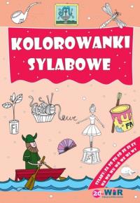 Kolorowanki sylabowe - Sylaby ze spółgłoskami F i W. Autor: Praca zbiorowa. Dobreksiazki.pl Okładka książki Kolorowanki sylabowe - Sylaby ze spółgłoskami F i W