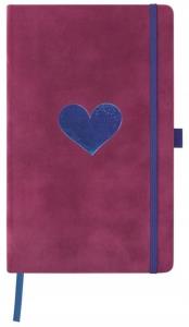 Notatnik 13x21cm gładki Castelli Velluto Heart. Wydawca: Castelli. Dobreksiazki.pl Opakowanie Notatnik 13x21cm gładki Castelli Velluto Heart