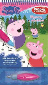 Świnka Peppa. Wodne kolorowanie T.4. Autor: Opracowanie zbiorowe. Dobreksiazki.pl Okładka książki Świnka Peppa. Wodne kolorowanie T.4