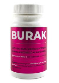 Visanto Zięba Burak - liofilizat soku z ekologicznego buraka kiszonego 300mg 60kaps . Producent: Visanto Jerzy Zięba. Dobreksiazki.pl Zdjęcie produktu Visanto Zięba Burak - liofilizat soku z ekologicznego buraka kiszonego 300mg 60kaps