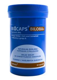 ForMeds BICAPS BILOBA+ 60kaps. Producent: ForMeds. Dobreksiazki.pl Zdjęcie produktu ForMeds BICAPS BILOBA+ 60kaps