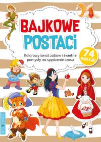 Kolorowanka z naklejkami - Bajkowe Postaci. Autor: Opracowanie zbiorowe. Dobreksiazki.pl Okładka książki Kolorowanka z naklejkami - Bajkowe Postaci