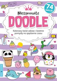 Kolorowanka z naklejkami - Niesamowite Doodle. Autor: Opracowanie zbiorowe. Dobreksiazki.pl Okładka książki Kolorowanka z naklejkami - Niesamowite Doodle
