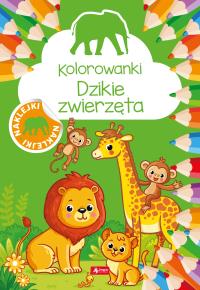 Kolorowanki. Dzikie zwierzęta. Autor: Opracowanie zbiorowe. Dobreksiazki.pl Okładka książki Kolorowanki. Dzikie zwierzęta
