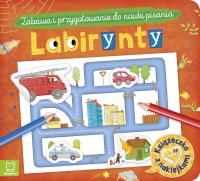 Labirynty Książeczka z naklejkami Zabawa i przygotowanie do nauki pisania. Autor: Opracowanie zbiorowe. Dobreksiazki.pl Okładka książki Labirynty Książeczka z naklejkami Zabawa i przygotowanie do nauki pisania