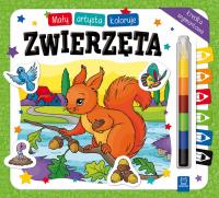 Mały artysta koloruje zwierzęta. Autor: Opracowanie zbiorowe. Dobreksiazki.pl Okładka książki Mały artysta koloruje zwierzęta