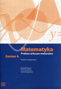 Okładka książki Matematyka LO Próbne arkusze maturalne z.4 ZR