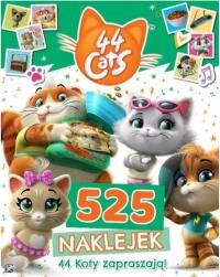 44 Koty. 525 naklejek. Autor: Opracowanie zbiorowe. Dobreksiazki.pl Okładka książki 44 Koty. 525 naklejek