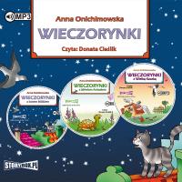 CD MP3 Pakiet Wieczorynki z kotem Miśkiem / Wieczorynki z żółwiem antosiem / Wieczorynki z Wielką Kaczką. Autor: Anna Onichimowska. Dobreksiazki.pl Okładka książki CD MP3 Pakiet Wieczorynki z kotem Miśkiem / Wieczorynki z żółwiem antosiem / Wieczorynki z Wielką Kaczką