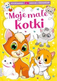 MOJE MAŁE KOTKI KOLOROWANKA. Autor: Opracowanie zbiorowe. Dobreksiazki.pl Okładka książki MOJE MAŁE KOTKI KOLOROWANKA