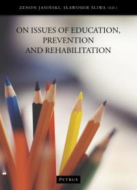 Okładka książki On issues of education, prevention and...