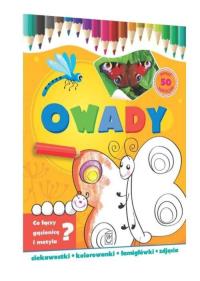 Owady-ciekawostki, kolorowanki, łamigłówki.... Autor: Ewa Gorzkowska- Parnas. Dobreksiazki.pl Okładka książki Owady-ciekawostki, kolorowanki, łamigłówki...