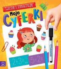 Cyferki. Liczę i zmazuję. Autor: Opracowanie zbiorowe. Dobreksiazki.pl Okładka książki Cyferki. Liczę i zmazuję