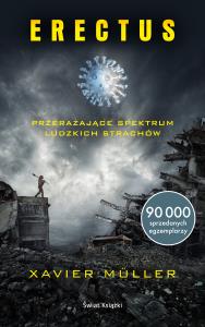 Erectus. Autor: Xavier Muller. Dobreksiazki.pl Okładka książki Erectus