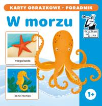 Kapitan Nauka W morzu karty obrazkowe + poradnik. Autor: Gabriela Bieniek-Zaremba. Dobreksiazki.pl Okładka książki Kapitan Nauka W morzu karty obrazkowe + poradnik