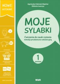 Moje sylabki Zestaw 1 wyd. 2020. Autor: Agnieszka Fabisiak-Majcher, Elżbieta Ławczys. Dobreksiazki.pl Okładka książki Moje sylabki Zestaw 1 wyd. 2020