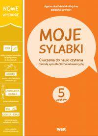 Moje sylabki Zestaw 5 wyd. 2020. Autor: Agnieszka Fabisiak-Majcher, Elżbieta Ławczys. Dobreksiazki.pl Okładka książki Moje sylabki Zestaw 5 wyd. 2020