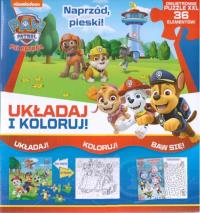 Psi Patrol. Układaj i koloruj! Naprzód pieski!. Autor: Opracowanie zbiorowe. Dobreksiazki.pl Okładka książki Psi Patrol. Układaj i koloruj! Naprzód pieski!