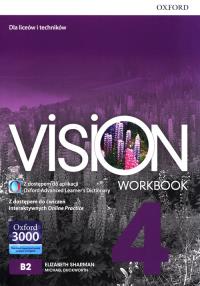 Vision 4 WB + online practice. Autor: Opracowanie zbiorowe. Dobreksiazki.pl Okładka książki Vision 4 WB + online practice