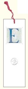 Opakowanie Zakładka do książki z anagramem Litera E