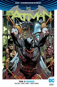 Batman T.11 Upadek. Autor: MIKEL JANIN, Jorge Fornes. Dobreksiazki.pl Okładka książki Batman T.11 Upadek