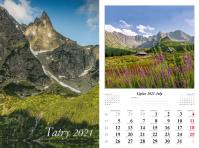 Kalendarz 2021 Tatry 13 planszowy RADWAN. Wydawca: Radwan. Dobreksiazki.pl Opakowanie Kalendarz 2021 Tatry 13 planszowy RADWAN