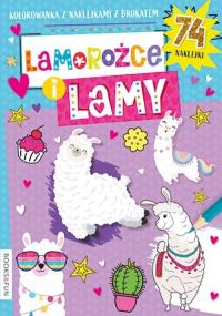 Kolorowanka. Lamorożce i Lamy. Autor: Opracowanie zbiorowe. Dobreksiazki.pl Okładka książki Kolorowanka. Lamorożce i Lamy