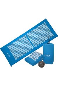 mediTrade Mata rehabilitacyjna z poduszką i piłką do akupresury - kolor niebieski 130x50x2cm. Producent: mediTRADE. Dobreksiazki.pl Zdjęcie produktu mediTrade Mata rehabilitacyjna z poduszką i piłką do akupresury - kolor niebieski 130x50x2cm
