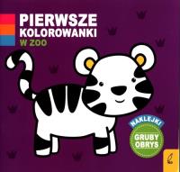 Pierwsze kolorowanki W ZOO. Autor: Opracowanie zbiorowe. Dobreksiazki.pl Okładka książki Pierwsze kolorowanki W ZOO