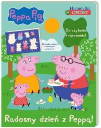 Świnka Peppa. Historyjki od linijki. Radosny dzień. Autor: Opracowanie zbiorowe. Dobreksiazki.pl Okładka książki Świnka Peppa. Historyjki od linijki. Radosny dzień