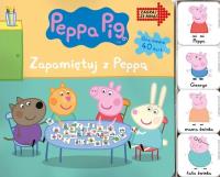 Świnka Peppa. Zagraj ze mną. Zapamietuj z Peppą. Autor: Opracowanie zbiorowe. Dobreksiazki.pl Okładka książki Świnka Peppa. Zagraj ze mną. Zapamietuj z Peppą