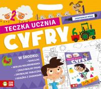 Teczka ucznia z pisakiem. Cyfry. Autor: Opracowanie zbiorowe. Dobreksiazki.pl Okładka książki Teczka ucznia z pisakiem. Cyfry