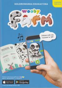 Wooby farm kolorowanka edukacyjna. Autor: Opracowanie zbiorowe. Dobreksiazki.pl Okładka książki Wooby farm kolorowanka edukacyjna