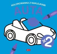 Auta. Kolorowanka z naklejkami. Autor: Opracowanie zbiorowe. Dobreksiazki.pl Okładka książki Auta. Kolorowanka z naklejkami