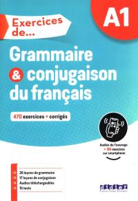 Okładka książki Exercices de Grammaire et conjugaison A1 + online
