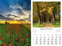 Kalendarz 2021 Pejzaże 7 planszowy RADWAN. Wydawca: Radwan. Dobreksiazki.pl Opakowanie Kalendarz 2021 Pejzaże 7 planszowy RADWAN